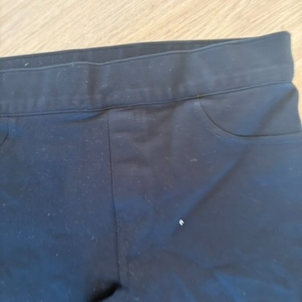 SPANX The Perfect Pant Back Seam Skinny Ankle Pull on Pants Black Large Petite - Picture 5 of 7